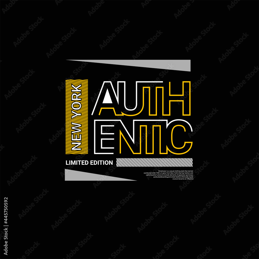 Fototapeta premium Authentic writing design, suitable for screen printing t-shirts, clothes, apparel, jackets and others