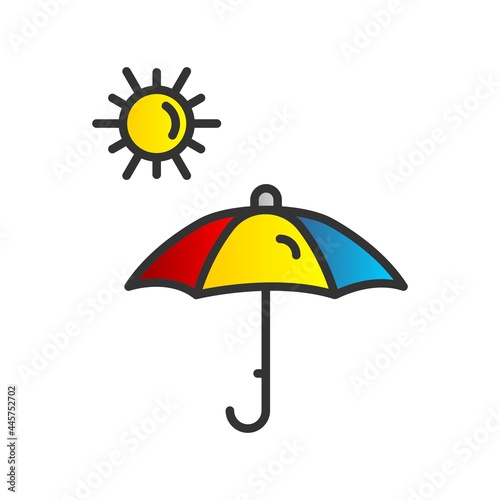 Weather Filled Gradient Vector Icon Design