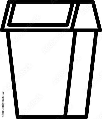 lineart trashbin