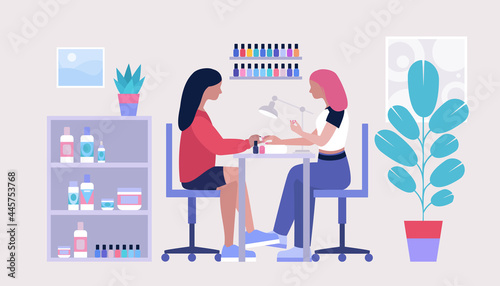 Bilde på lerret Manicure service