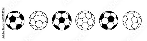 Naklejka Soccer ball icon. football simple black style, Vector illustration.