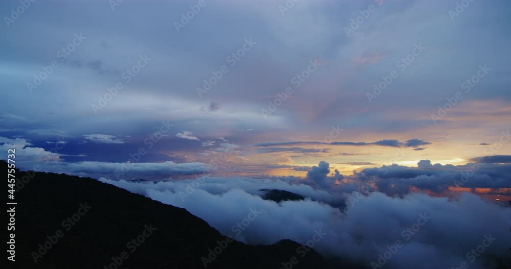 View Of The Cameron Highlands at Sunset Time in The Cameron Highlands, Malaysia View Of The Cameron Highlands at Sunset Time in The Cameron Highlands, Malaysia