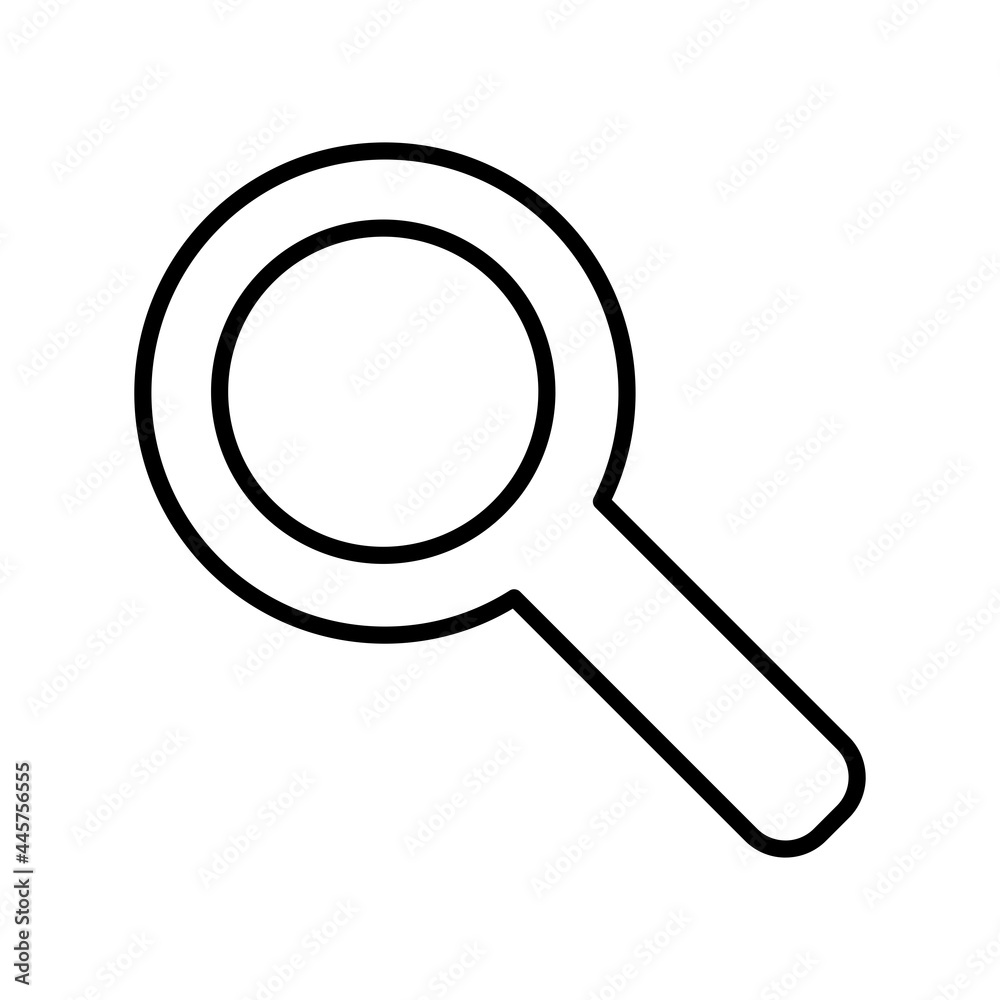Magnifier Linear Vector Icon Design Magnifier Linear Vector Icon Design