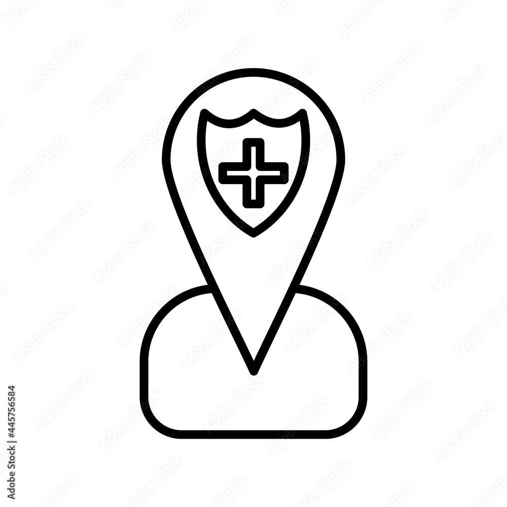 Location Linear Vector Icon Design Location Linear Vector Icon Design