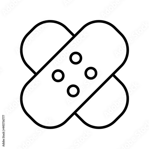 Bandage Linear Vector Icon Design