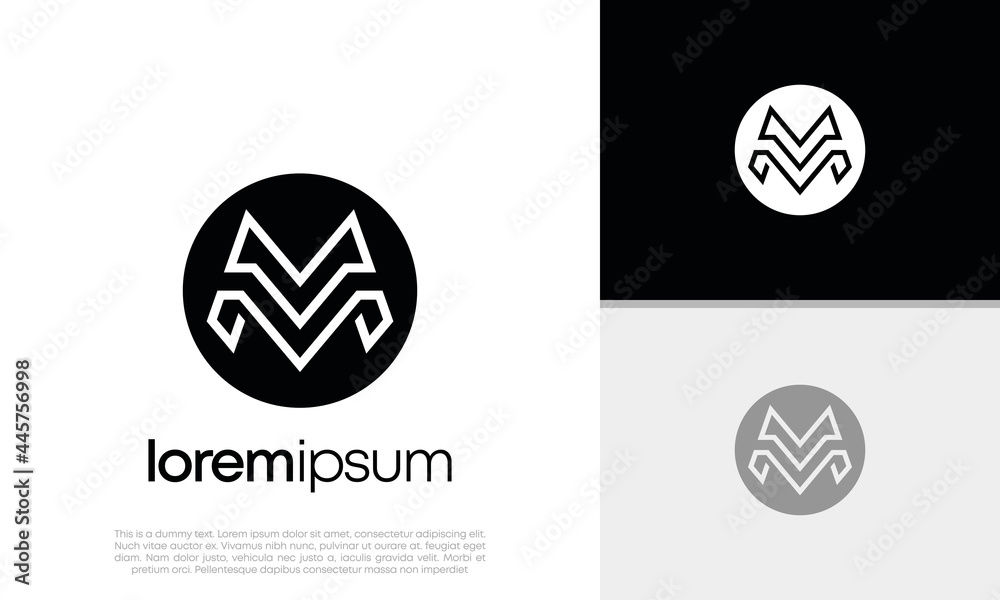Abstract Initial logo vector. Initials M logo design. Innovative high tech logo template Abstract Initial logo vector. Initials M logo design. Innovative high tech logo template