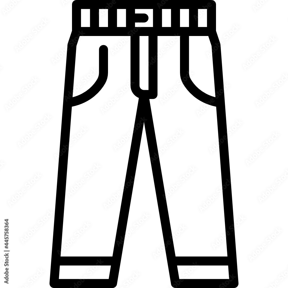 trousers line icon