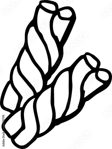 hand draw bread stick