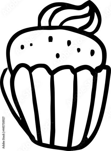 hand draw cup cake2
