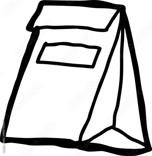 hand draw paper bag