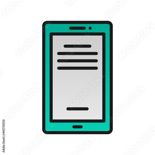 Ebook Filled Gradient Vector Icon Design