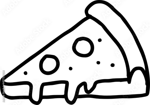 hand draw pizza slice1