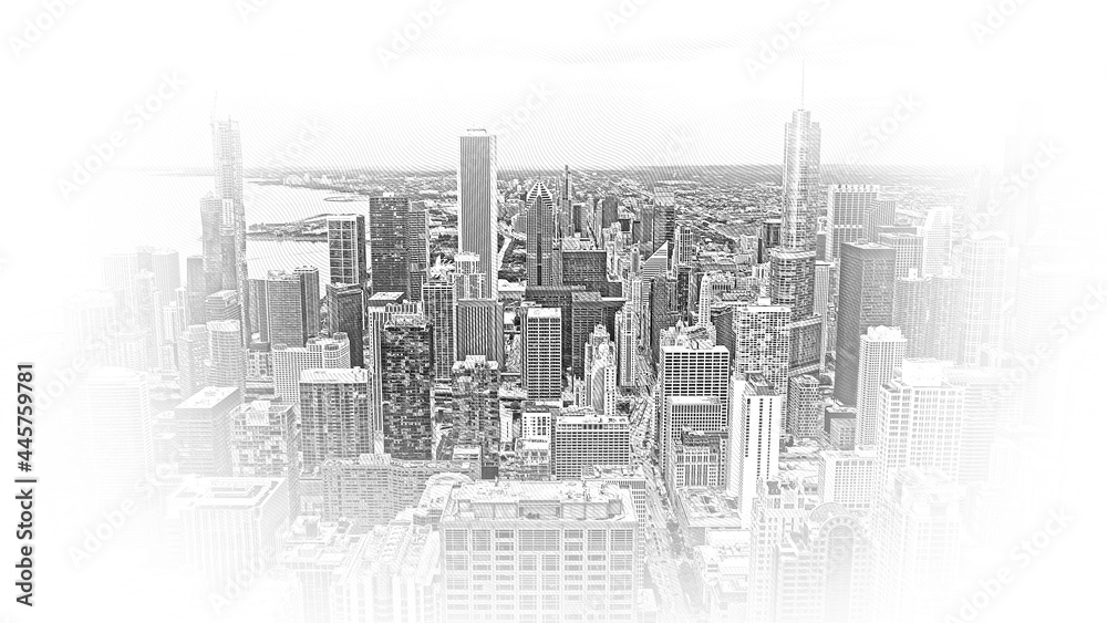 Chicago from above - amazing aerial view - CHICAGO