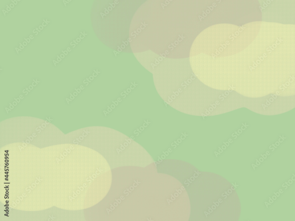 背景素材：水彩風　雲形模様の背景　迷彩柄