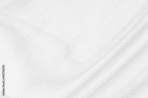 Clean woven soft fabric white abstract smooth curve shape decorative fashion textile background