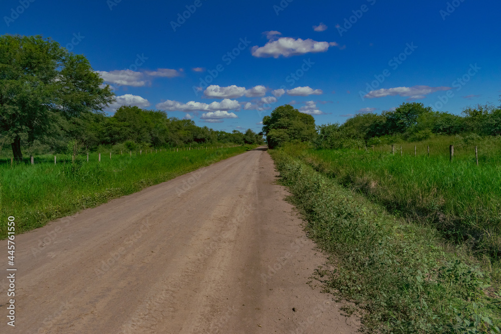 camino de tierra del Chaco Argentino