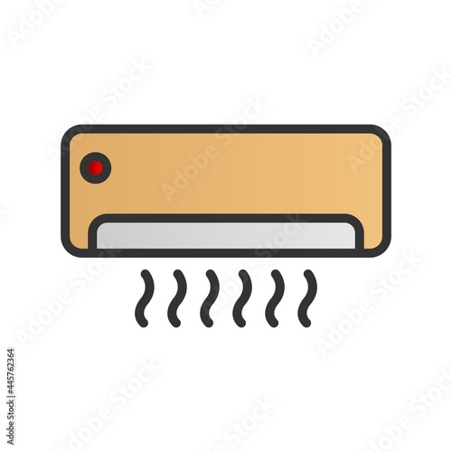 Air ConditionEr Filled Gradient Vector Icon Design