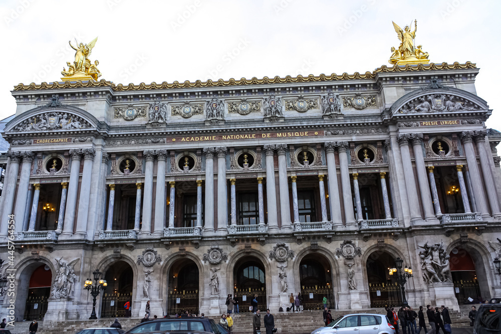A view of the Paris opera house 