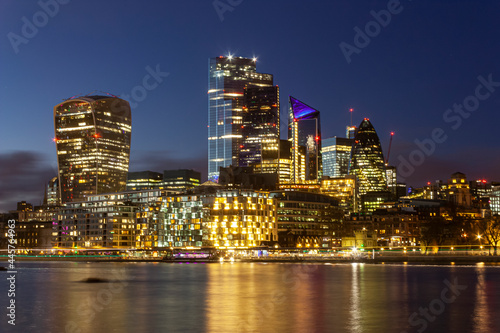 London skyline at night