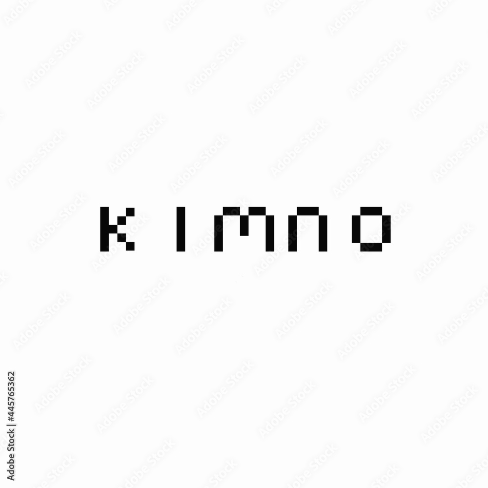 creative design letter set pixel logo creative design letter set pixel logo