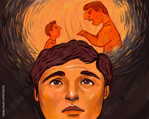 psychological problems. The inner child and the inner parent. Inner world, suffering from childhood