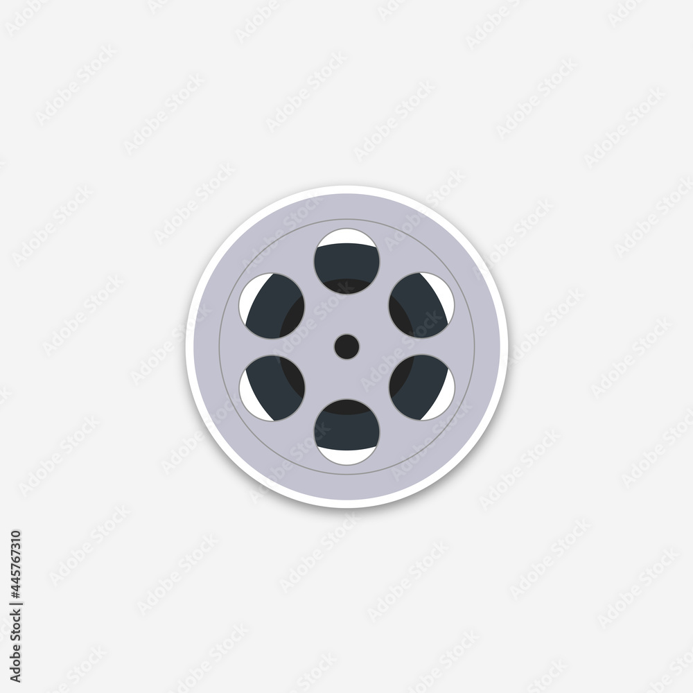 movie design elements and cinema icons