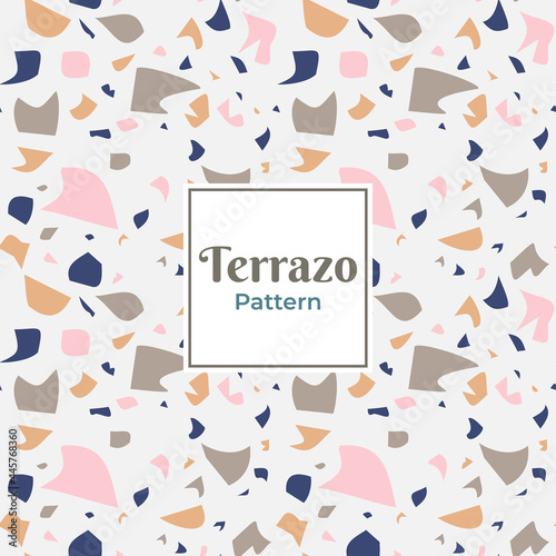 Terrazzo abstract pattern for tiles