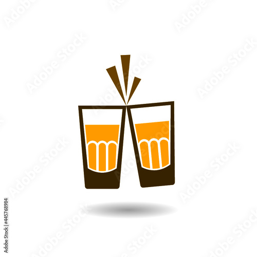 Simple Cheers icon with shadow