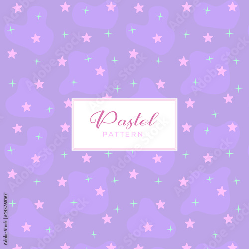 Stars pattern with pastel colors