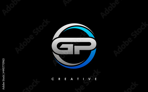 GP Letter Initial Logo Design Template Vector Illustration