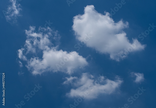 fragment of dramatic clouds in the sky