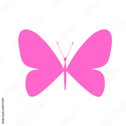 Colored Butterfly , vector illustration, icon.Template for printing , vector illustration, icon.