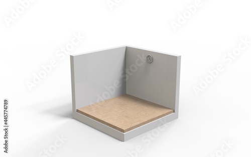Fototapeta Naklejka Na Ścianę i Meble -  3d rendering wood floor background