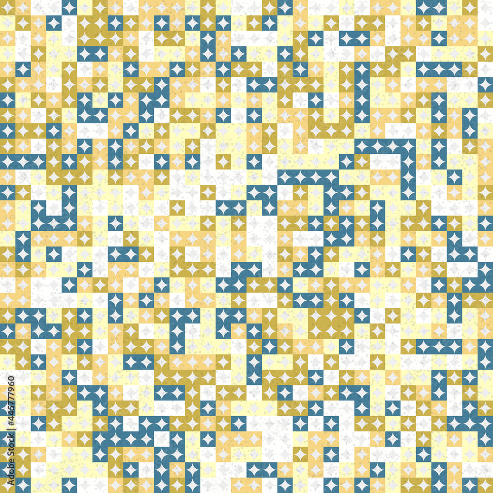 Fototapeta premium Abstract Geometric Pattern generative computational art illustration