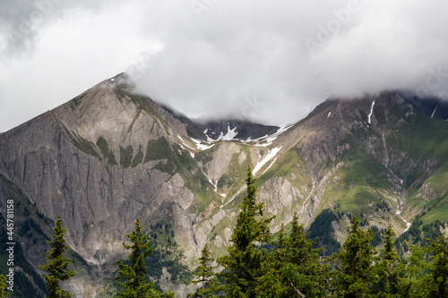 Panorama der Berge des Nationalparks hohe Tauern in Matrei, Osttirol Österreich
