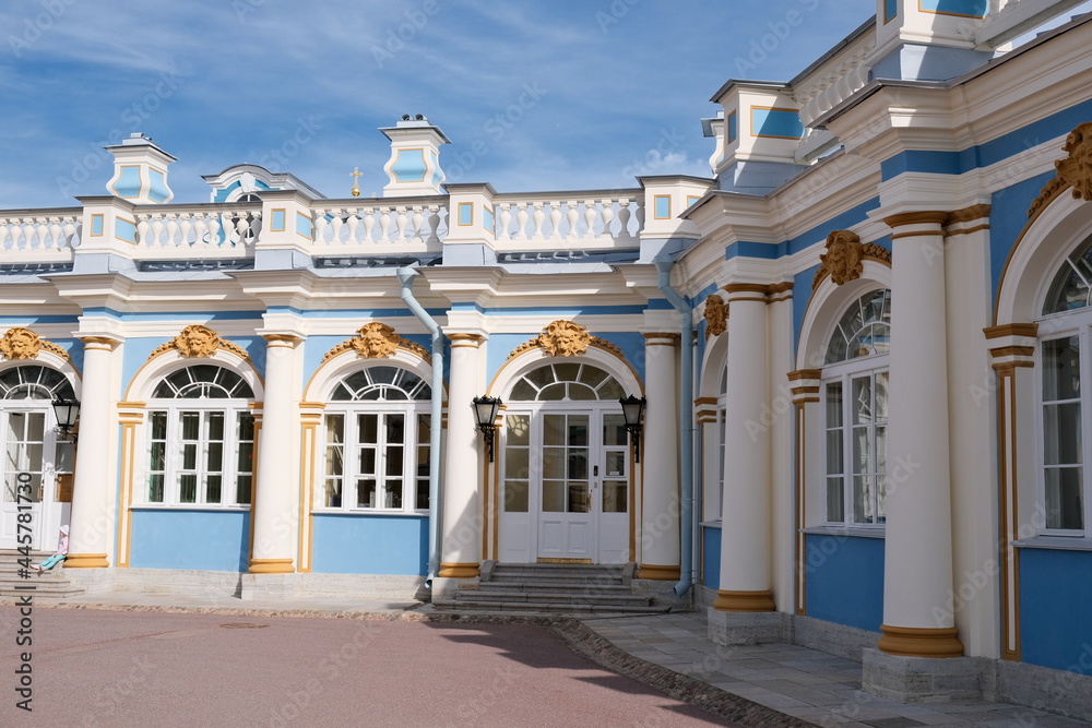 building Catherine Palace Tsarskoe Selo city Pushkin