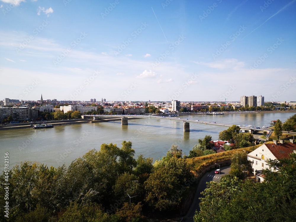 Fototapeta premium autumn day in novi sad serbia