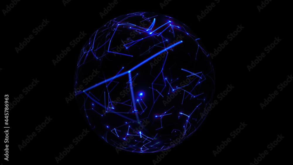 Connections concept on rotating sphere Connections concept on rotating sphere