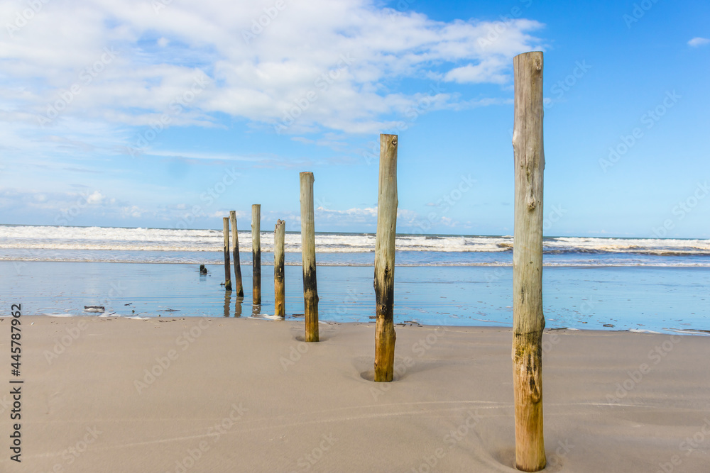 Landscape of a paradisiacal beach on the Brazilian coast. Brazil Travel Destination.