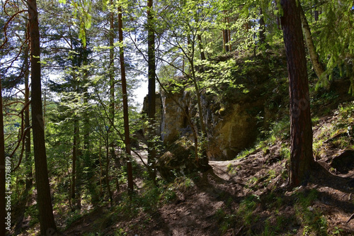 Gypsum rocks on top of the Ermak stone