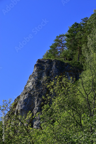 Ermak stone on the banks of the Sylva river