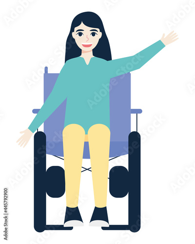 disabled young woman