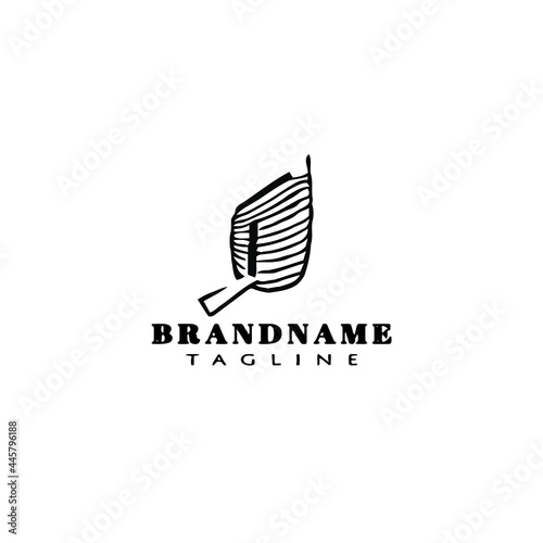 cute ark noah logo template icon design vector illustration