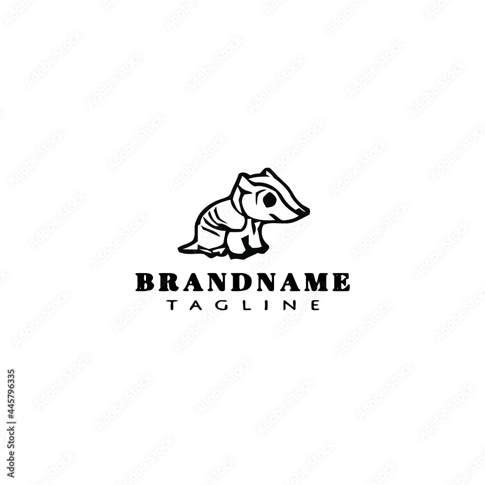 Fototapeta premium symbol armadillo logo template icon design vector illustration