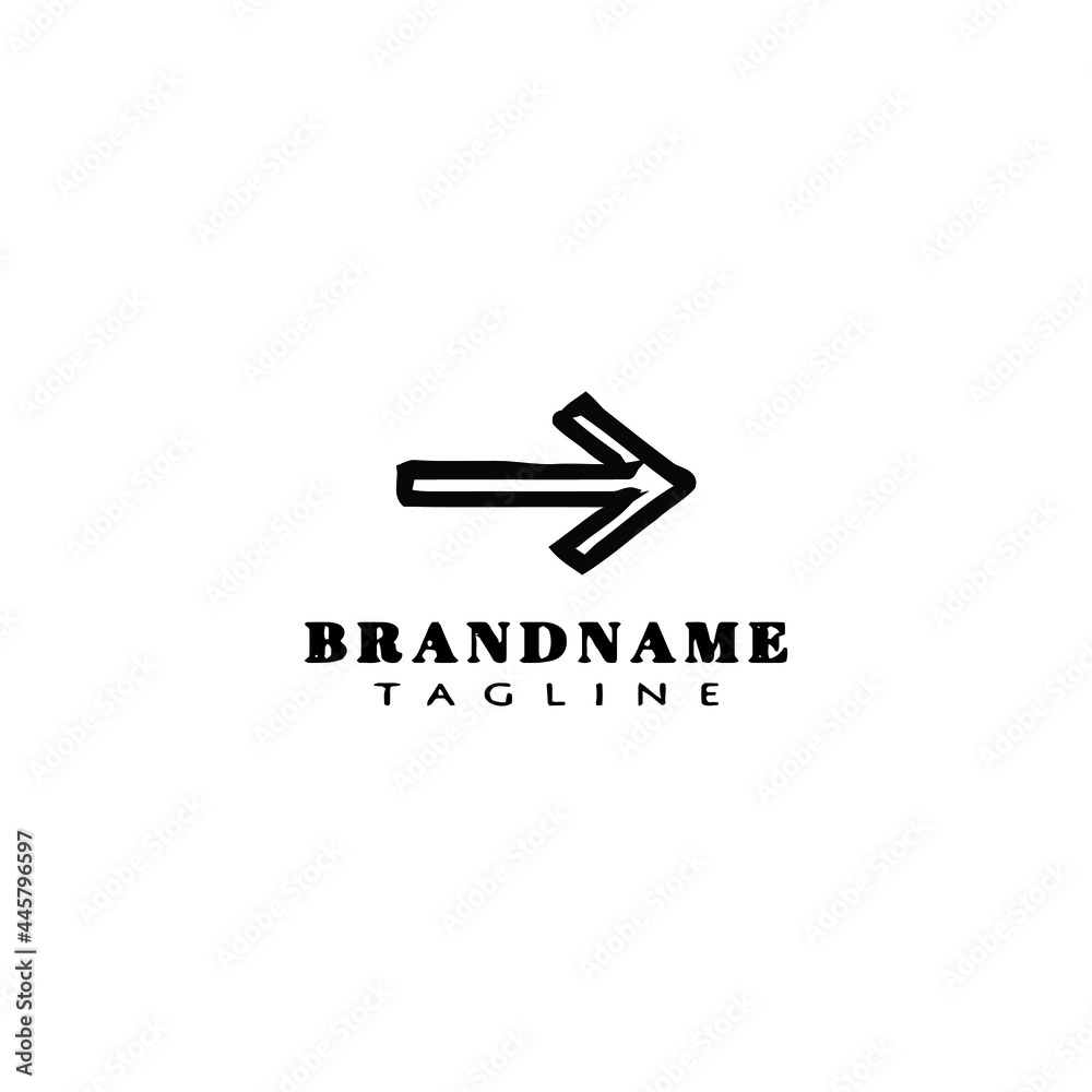 creative arrow design cute logo icon design vector simple