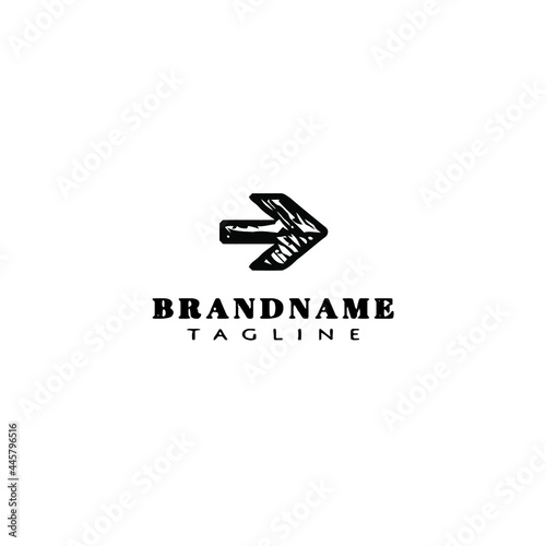 arrow logo template simple icon design vector illustration