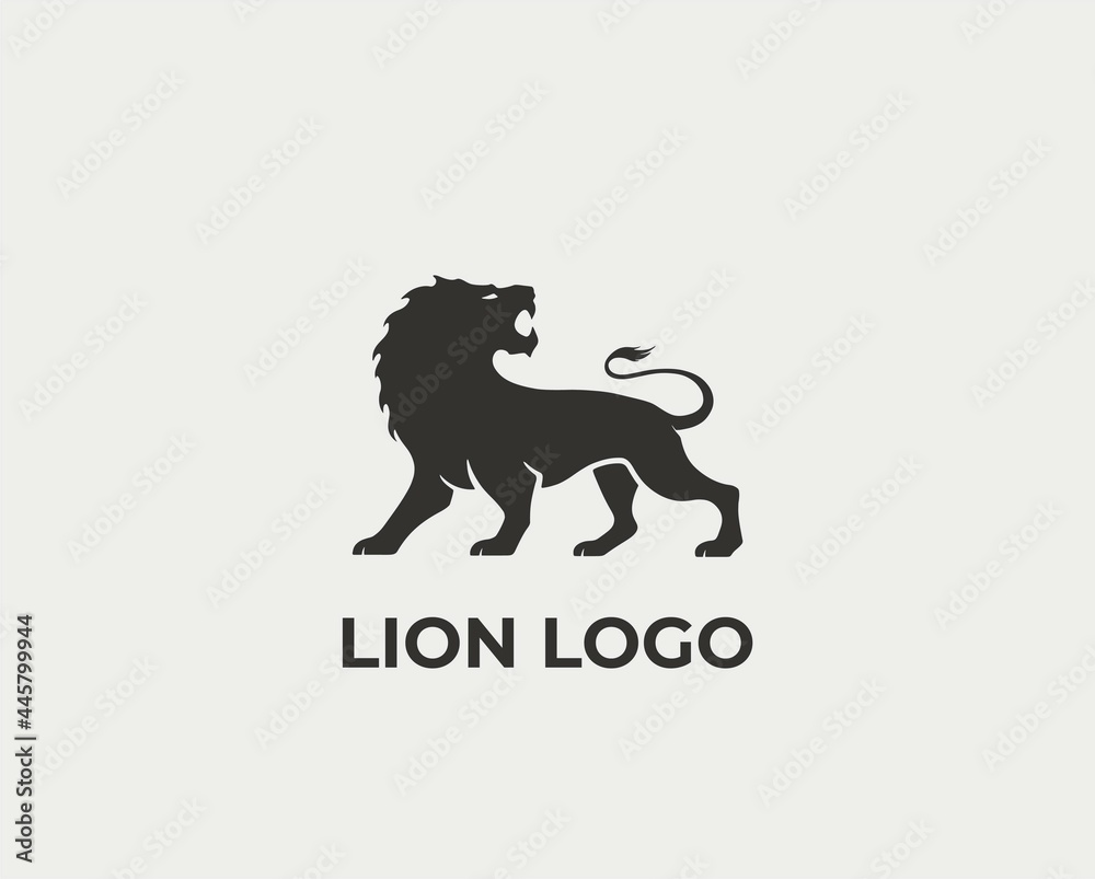 lion logo. company logo design. valor, strength and power symbol