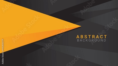 abstract black and yellow geometric background. vector illustration