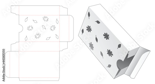 packaging box die cut template