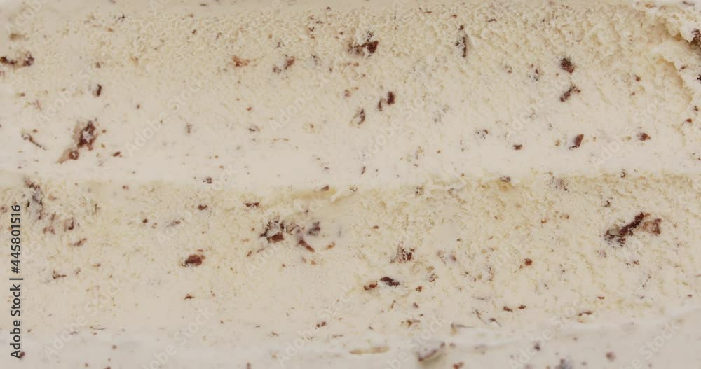 Ice cream flavored Chocolate Chip surface, Top view Blank for design. Ice cream flavored Chocolate Chip surface, Top view Blank for design.